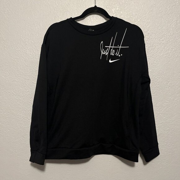 Nike Tops - Nike Black Thermal Long Sleeve Shirt, Fuzzy Inside Size Small Logo On Left Chest